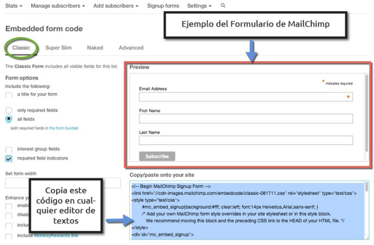 enews-extender-mailchimp-codigo